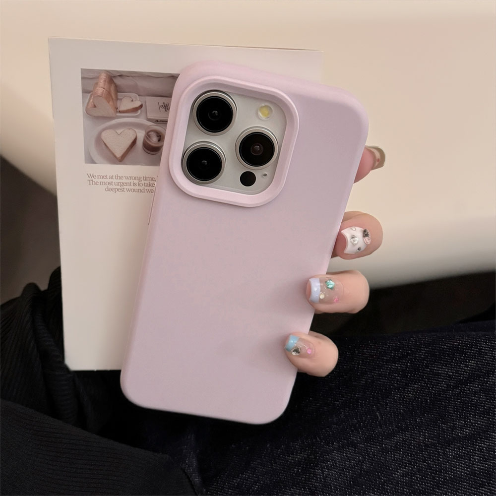 Solid color light purple phone case