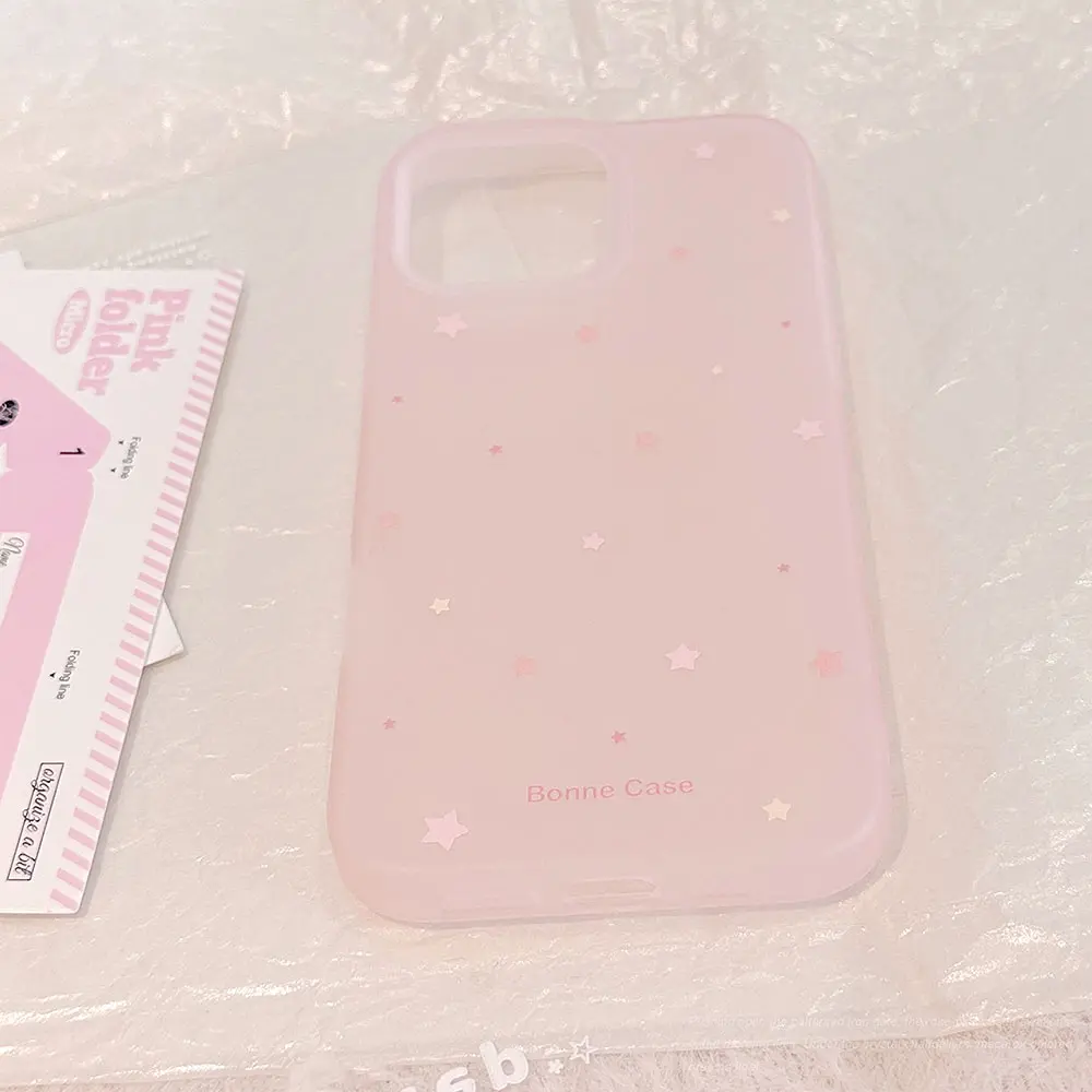 red, pink, and yellow stars​ phone case11