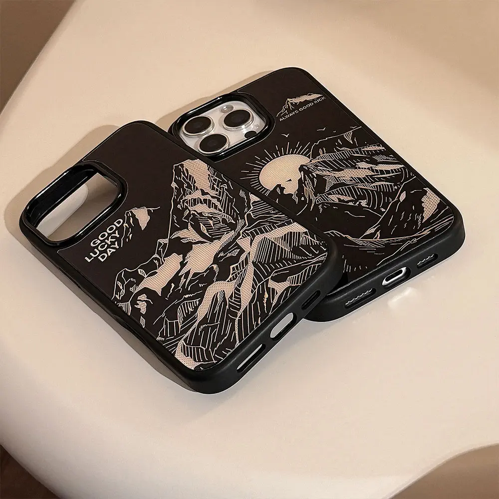 Gilded phone case suitable for Apple 15Promax protective case, iPhone 16 glass phone case (9).jpg